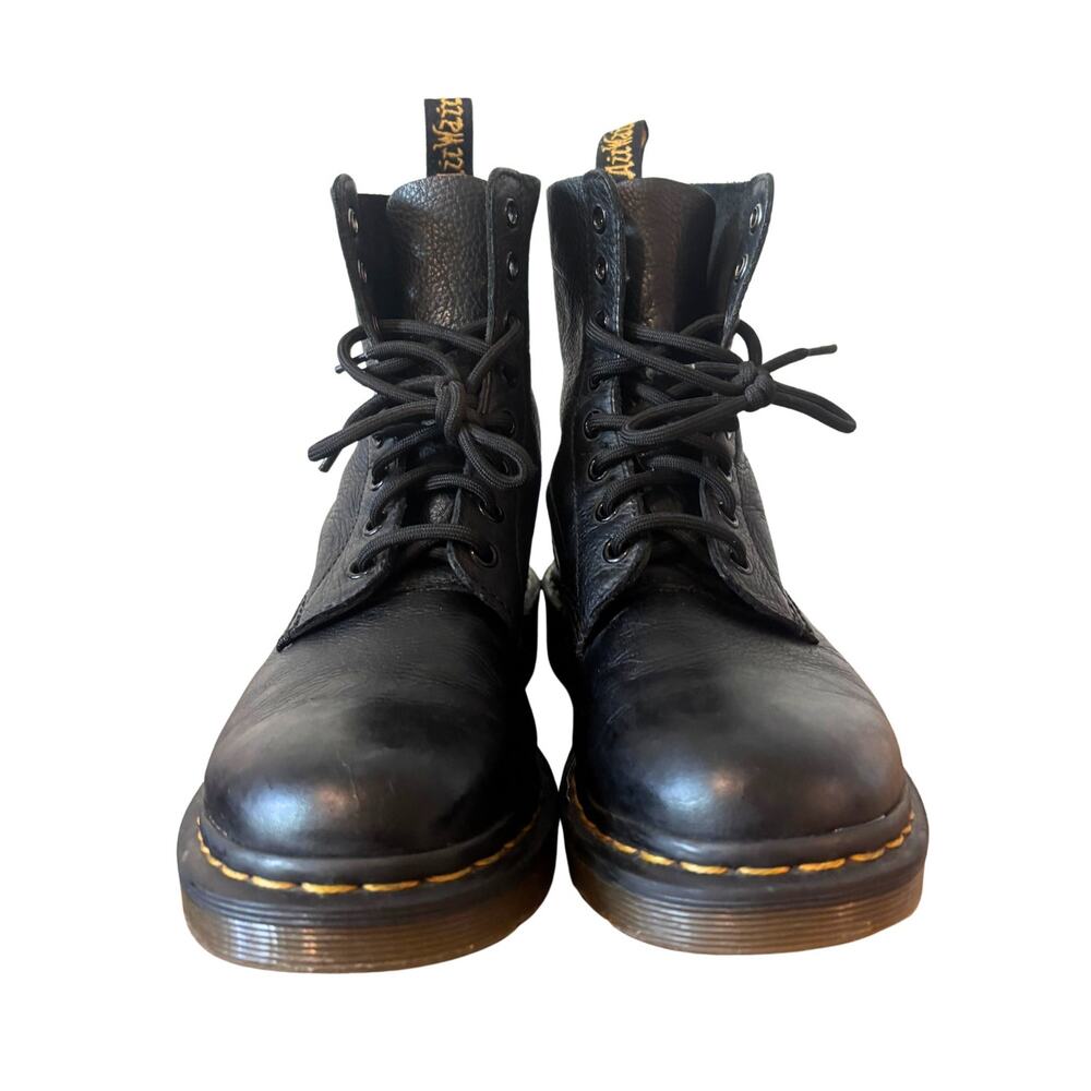 Dr. Martens Pascal Black Pebbled Leather Combat Boots – Women’s 8 / EU 39 - Picture 2 of 9